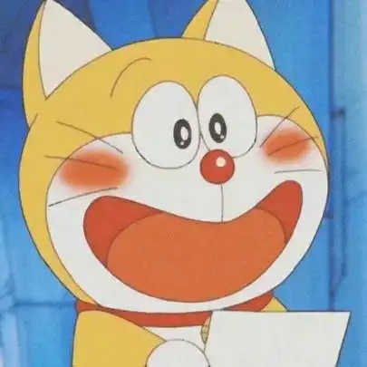 黄色有耳朵的哆啦a梦