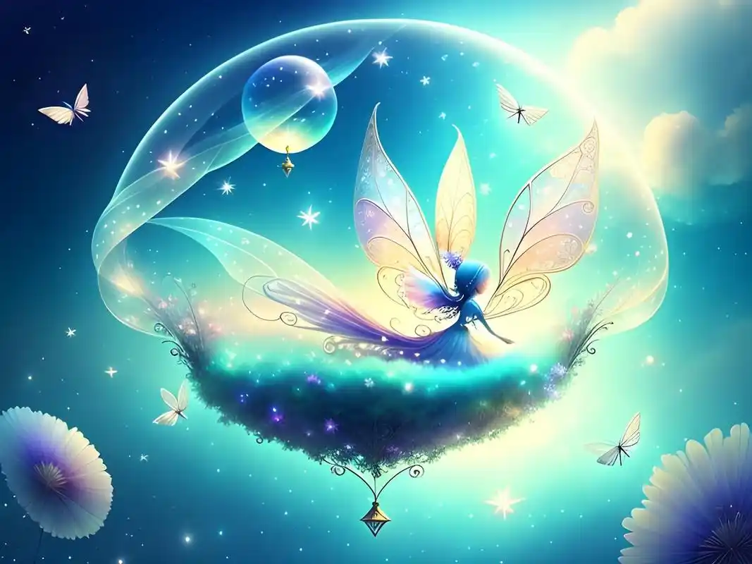 梦幻仙境壁纸[比心] #二次元美图#  #治愈系风景#  #百度ai绘图黑科技