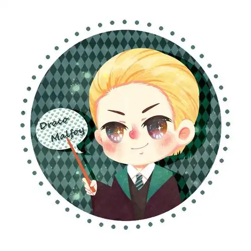 一个马尔福,一个大背头,哒啦啦