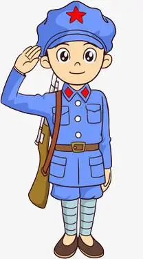 敬礼红军q版人物