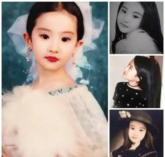 女星童年照对比:赵丽颖认不出,章子怡没变化,周迅丑小鸭变天鹅_小时候