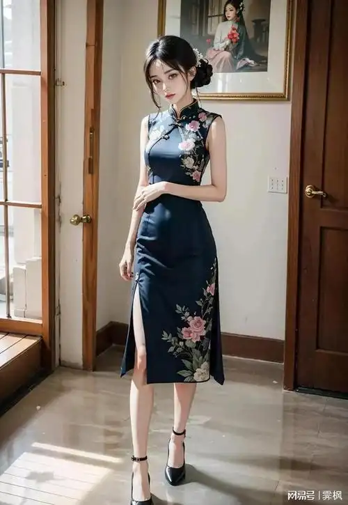 ai旗袍美女壁纸恰到好处旗袍秀