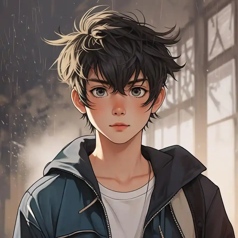 90抖音风男生漫画头像96