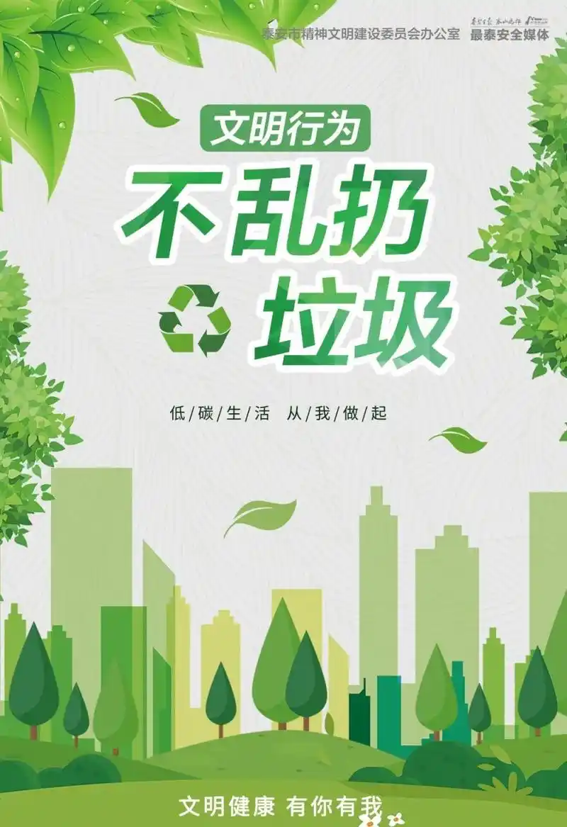 文明健康 有你有我丨文明行为,不乱扔垃圾