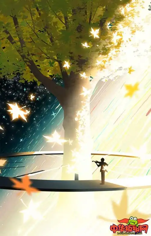 治愈系小清新手绘插画图片,夏末秋初