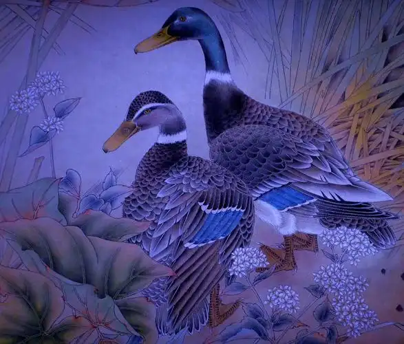 获奖工笔花鸟画