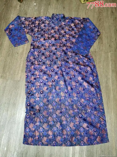 民国时期真丝面料古董旗袍