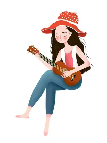 弹吉他的女孩