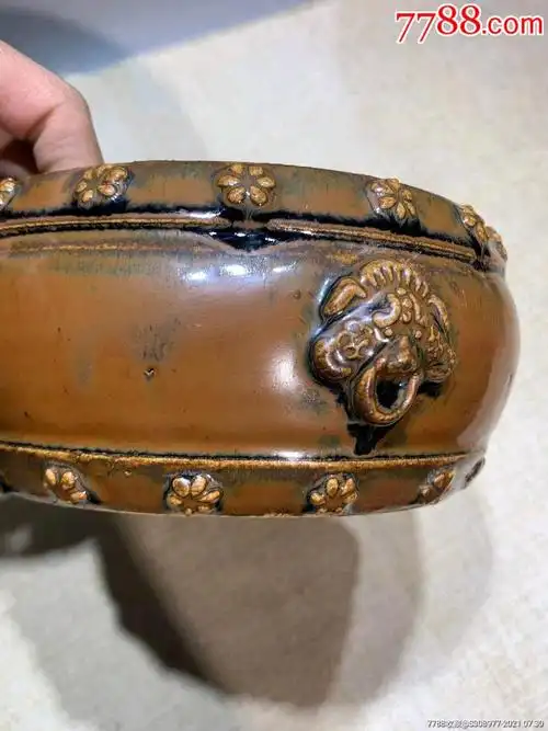 清代紫金釉笔洗_花釉/窑变瓷_第5张_7788瓷器