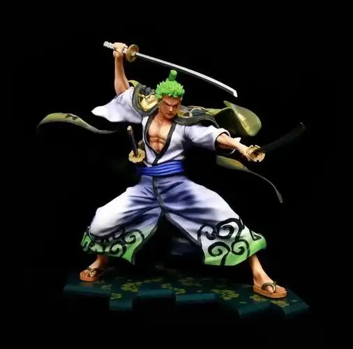 海贼pop 三刀流 和之国 和服索隆十郎 模型盒装手办