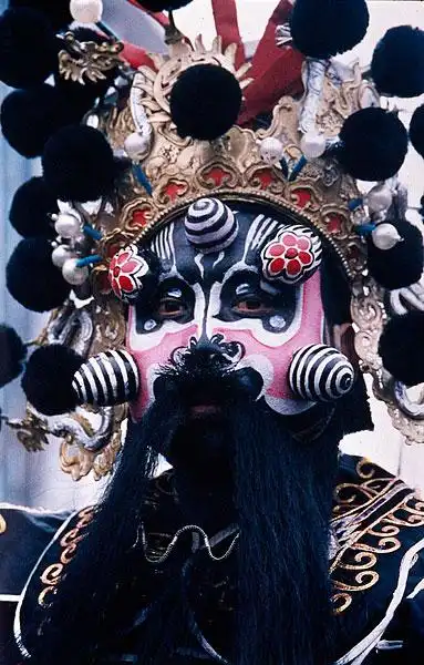 陕西陇县社火脸谱