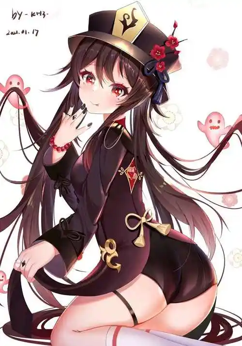 原神胡桃表情包原图下载-胡桃精美立绘原图大全 - 浪浪下载