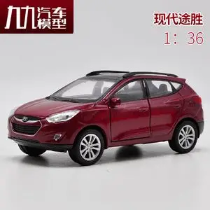 威利现代途胜tucson合金汽车模型1:36儿童回力男孩玩具越野车
