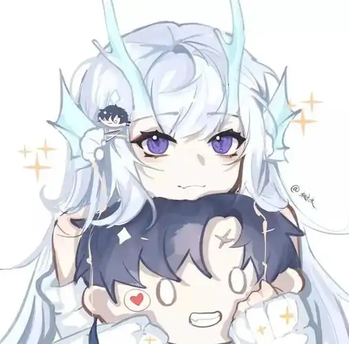 王者荣耀情侣头像 西施东方曜 画师:可乐焗小树 (dy)