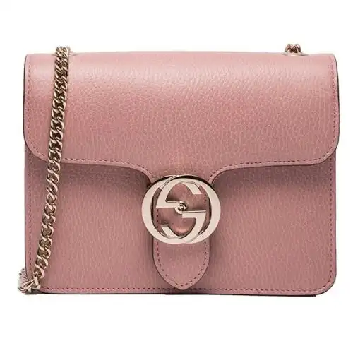 gucci/古驰 女士双g 风琴包 小牛皮单肩包 预售商品2-3周后发货