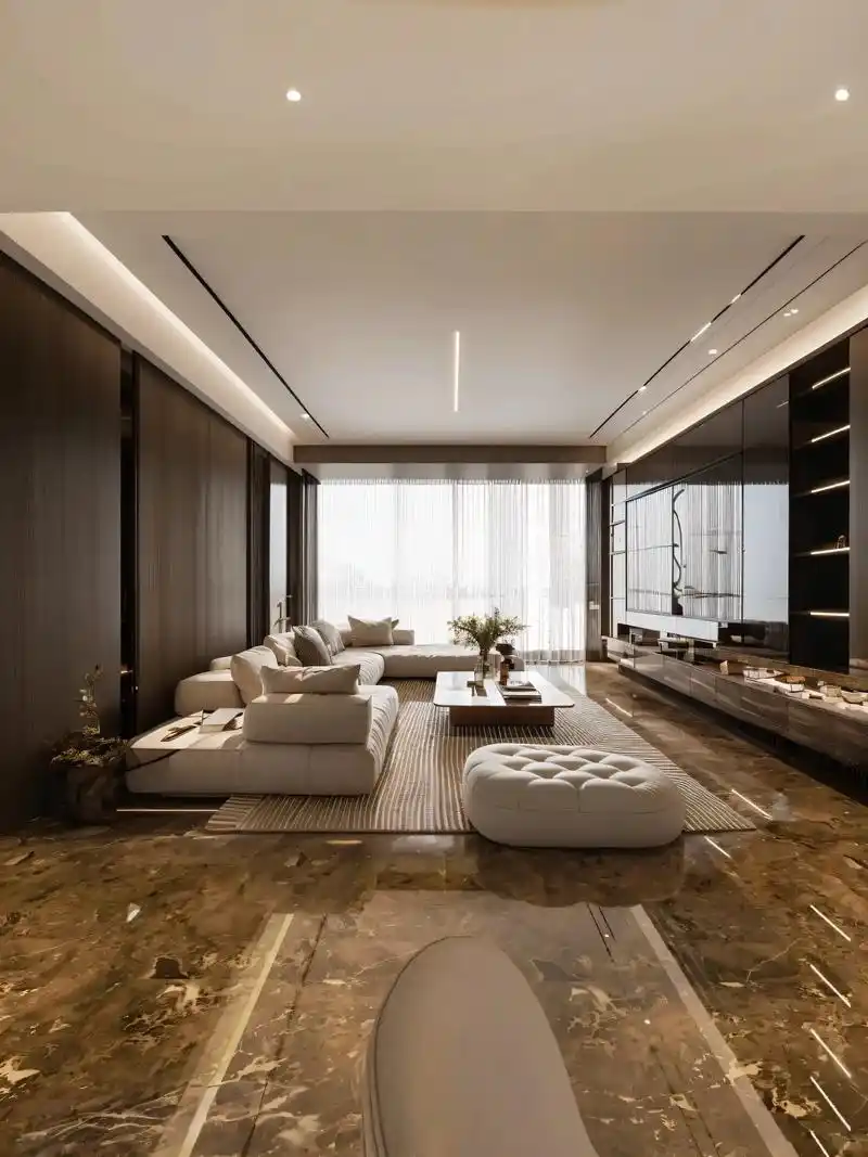 意式轻奢高级大平层设计,高级,耐看!