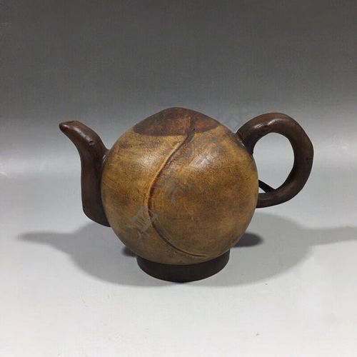 尚佳帮蒋蓉紫砂壶 红泥仿名家手工制寿桃倒流紫砂壶家用功夫茶具300cc