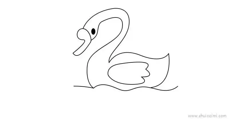 天鹅教程儿童画怎么画天鹅教程简笔画好看