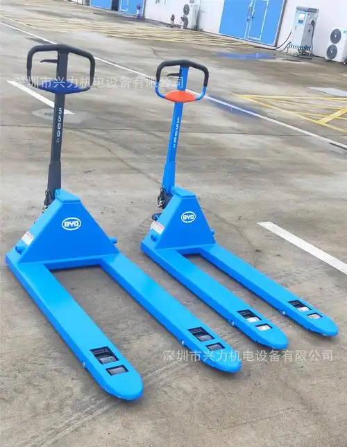 szhoular比亚迪4吨手动搬运车手动拖板车液压手拉叉车byd托盘车