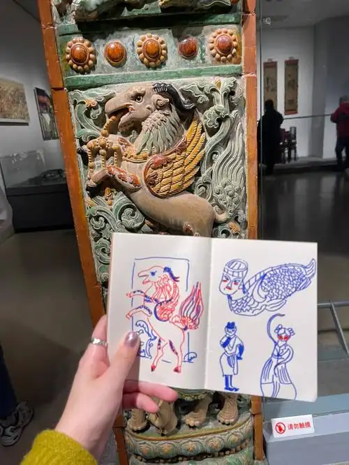 南京博物院速写嘎嘎嘎