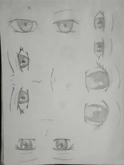 绘画no16――动漫眼睛手绘