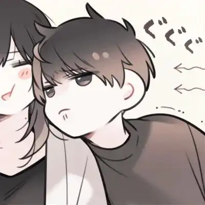 超火甜蜜的动漫情头一对两张图片_情侣动漫头像_头像屋