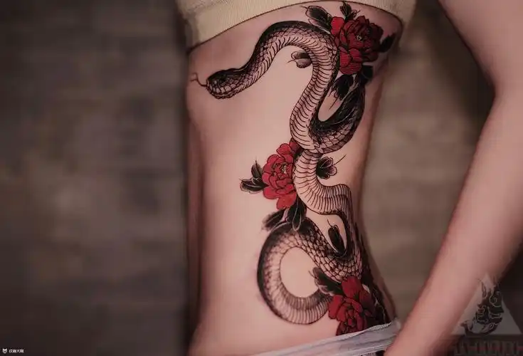 腰部97纹身图案大全 - 纹身大咖