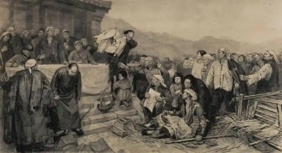 王式廓大型素描血衣10年间为此创造了百余幅人物素描