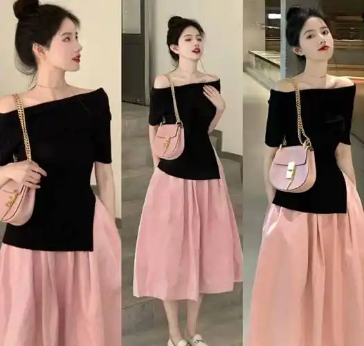 粉色给人的感觉真的是太浪漫甜蜜了,搭配最常规的黑,白,灰中性色,反而