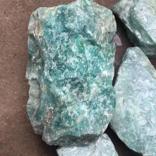 天然大块天河石原矿标本摆件未打磨原石雕刻料原矿毛料大量出售