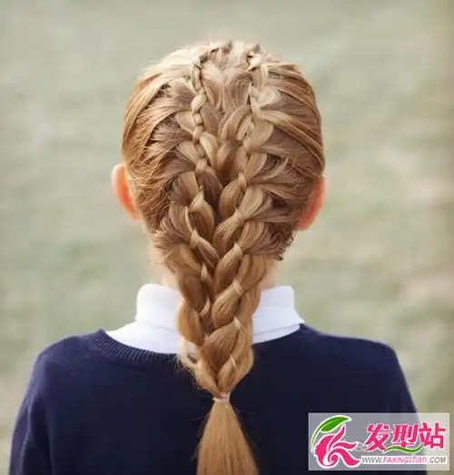 小女孩时尚编发大全 儿童舞台表演扎发图片_发型站_最新流行发型设计