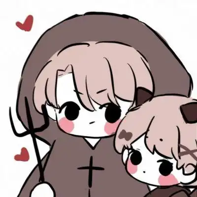 情头动漫可爱卡通超甜双人图片_情侣动漫头像_头像屋