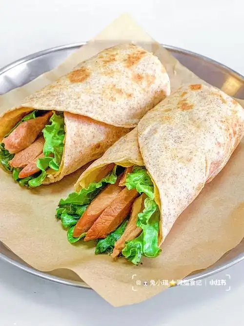 鸡蛋,蟹柳,全麦卷饼,即食鸡胸肉94做法:73鸡蛋加黑