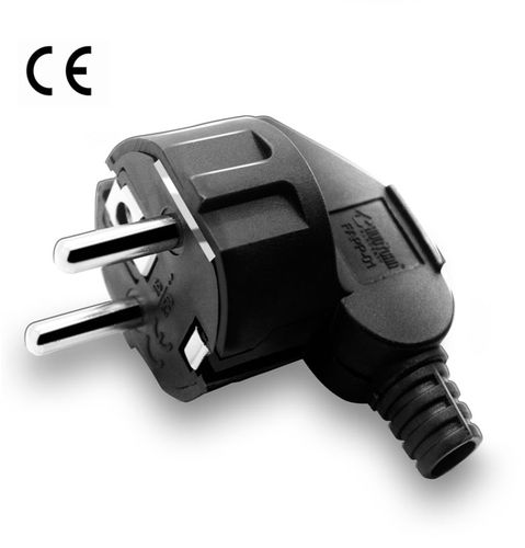 欧标16a插头250v法式2圆插座接线电源德法插头