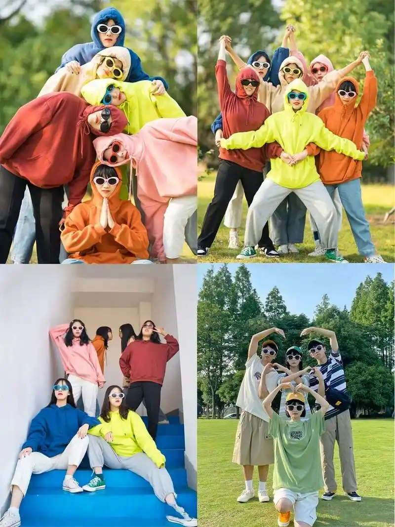 多人创意合影6015团建旅游拍照姿势大全73 姐妹聚会9569