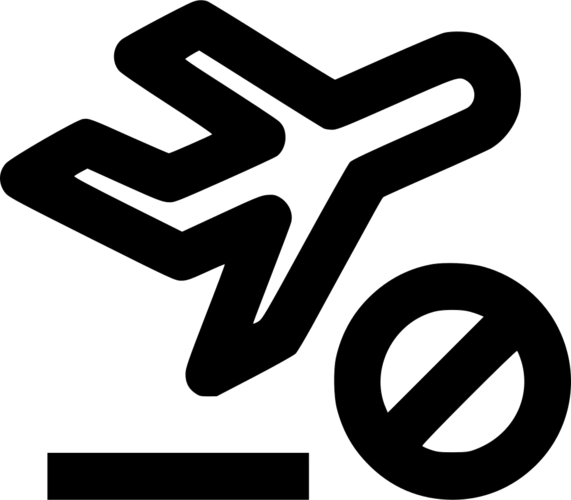 departure cancel free icon