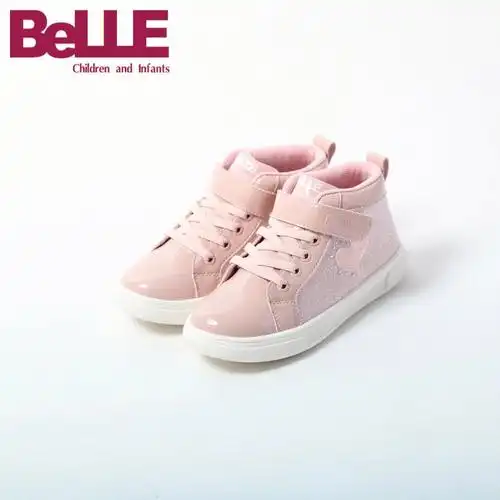 40. 百丽集团童鞋,belle,儿童冬季保暖时尚高帮防滑鞋,9099