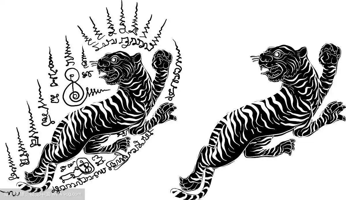泰虎传统纹身