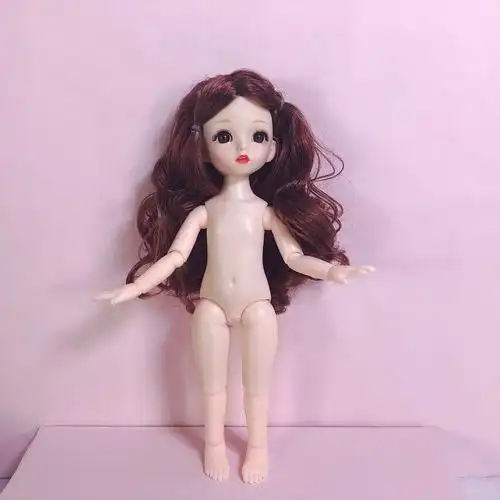 图书>期刊/杂志>男士>图书其它>30cm换装陪睡bjd娃娃裸娃6分玩具生日