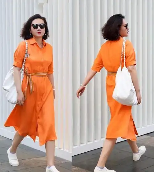 夏季可以借鉴这3种穿衣技巧,时尚洋气,适合40,50岁的女人