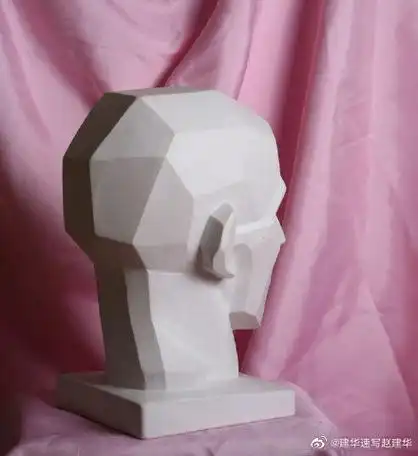 素描头像之所以画的很碎,是因为你对头部大的体块结构不够了解!