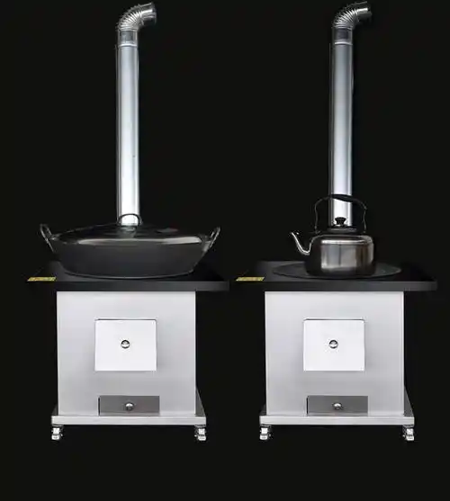 柴火灶农村烧劈柴炉灶 家用烧木柴煤炭气化炉农村移动大锅台取暖炉