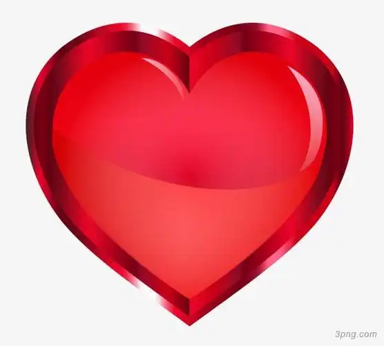 手绘红色爱心png素材透明免抠图片-艺术字集