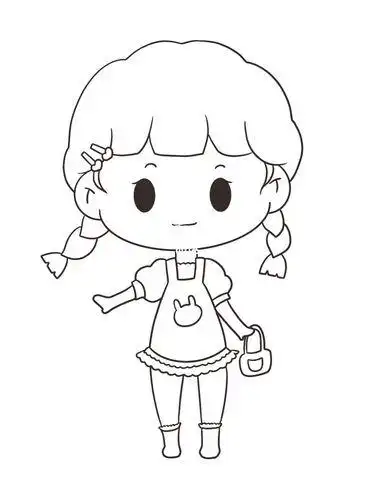 简笔画|可爱小女孩头像人物简单易学手绘简笔画|简单可爱女孩卡通手绘