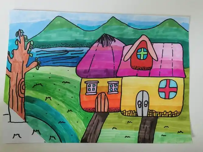 素养绘画精选作品展示(附带获奖名单 写美篇五年级《美丽的风景》 六