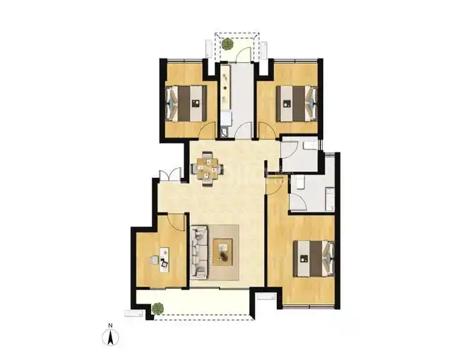 中粮祥云赋户型图(链家网)