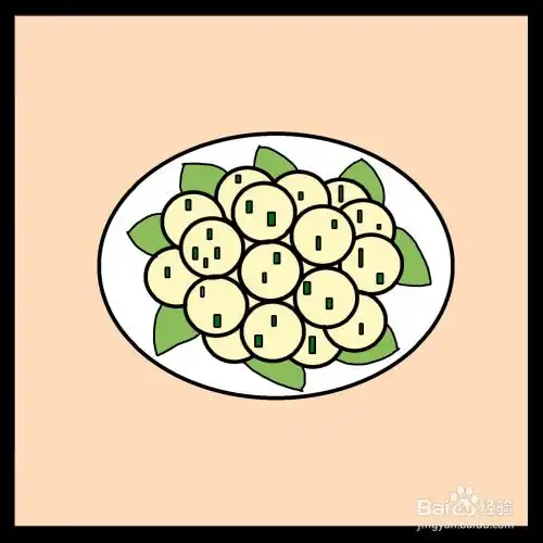 一盘菜简笔画
