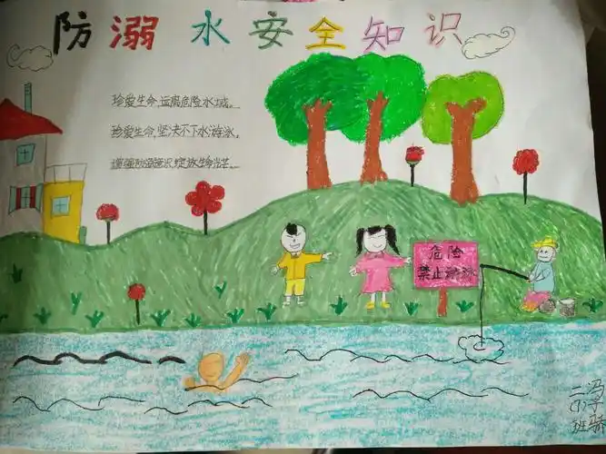 【打造"四型"校园】薛家湾第一小学安全教育之安全画报,安全手抄报