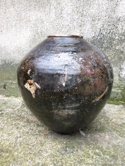 酒文化馆藏品,民国"要酒"酒坛