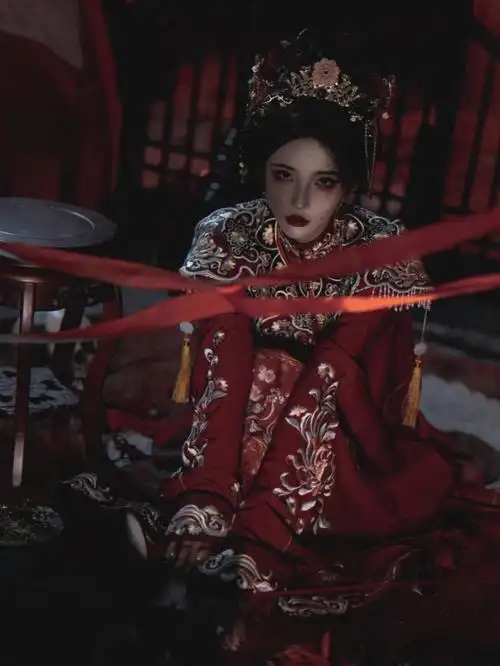 中式恐怖纸嫁衣鬼嫁新娘